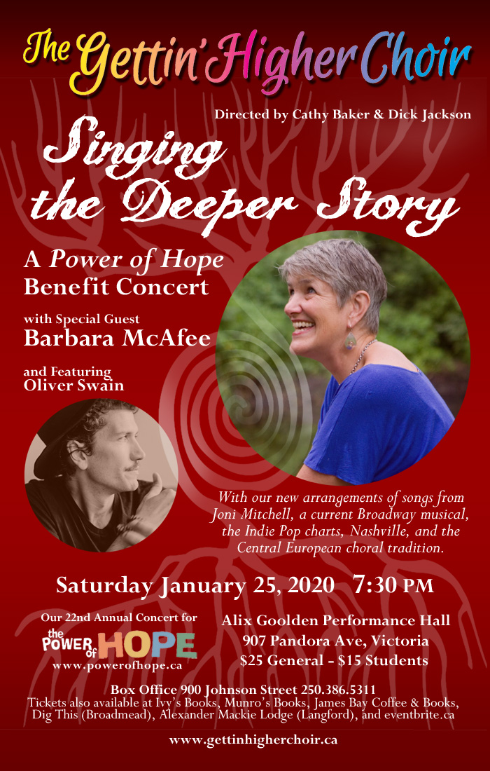 “Singing the Deeper Story” Power of Hope Benefit Concert with Barbara McAfee