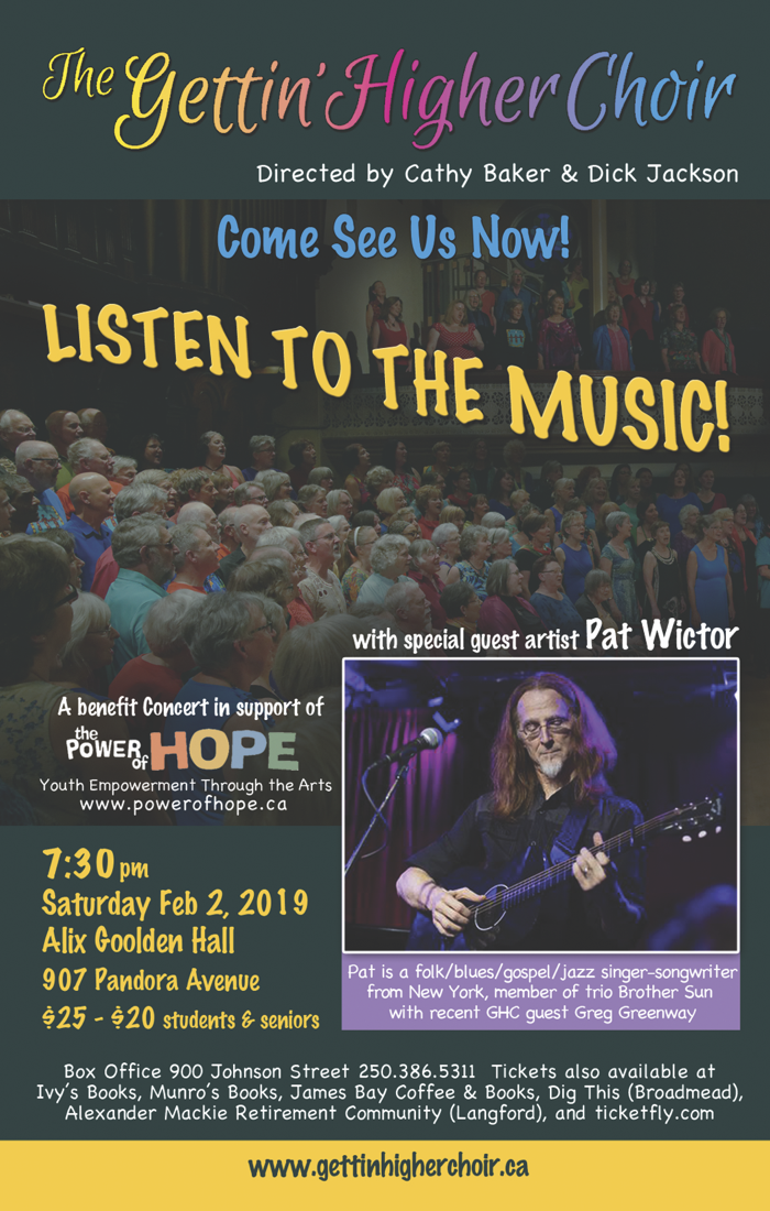 Power of Hope Benefit Concert “Listen to the Music!” with Pat Wictor