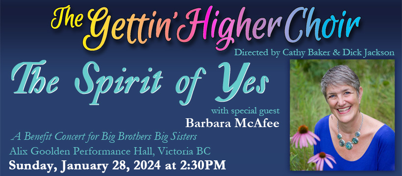 “The Spirit of Yes” with Barbara McAfee — Big Brothers Big Sisters Benefit Concert